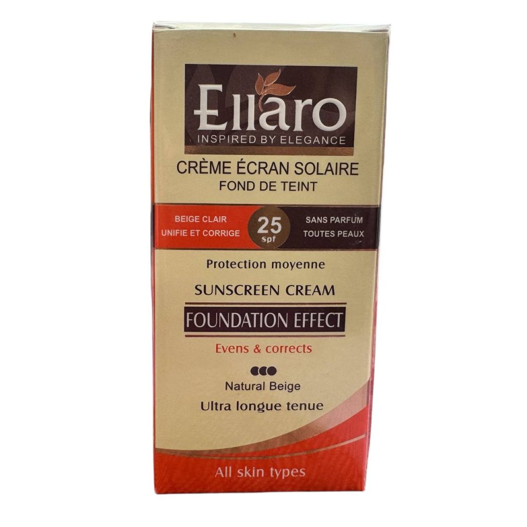 کرم ضد آفتاب رنگی الارو SPF25 رنگ نچرال بژ حجم ۴۰ میلیلیتر