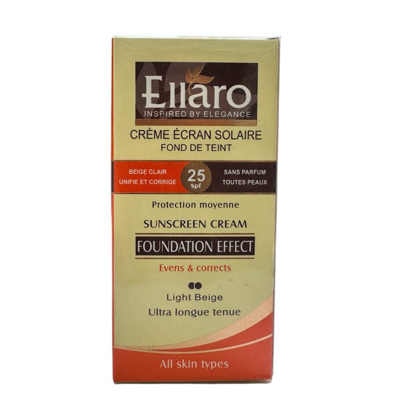 کرم ضد آفتاب رنگی الارو SPF25 رنگ لایت بژ حجم ۴۰ میلی‌لیتر