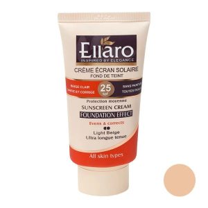 کرم ضد آفتاب رنگی الارو SPF25 رنگ لایت بژ حجم ۴۰ میلی‌لیتر