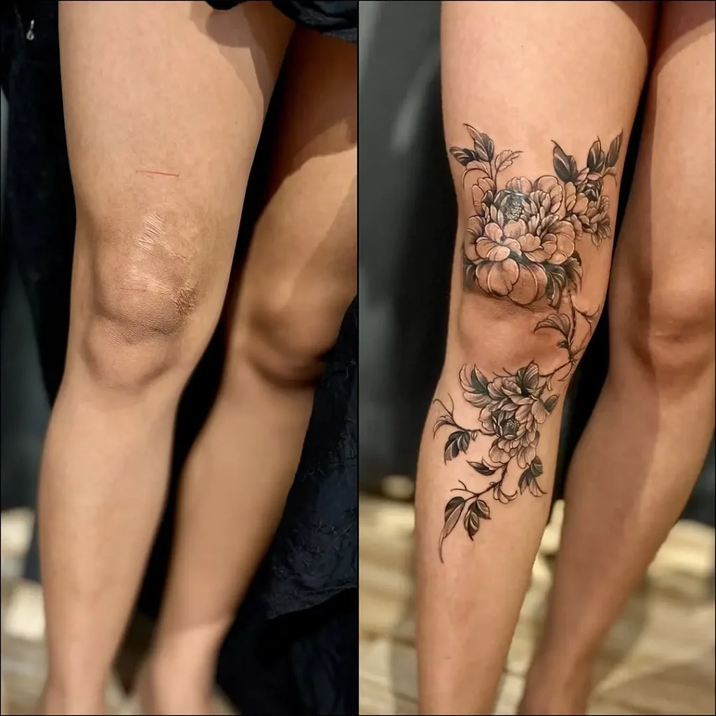 تاتو برای پوشش جای زخم