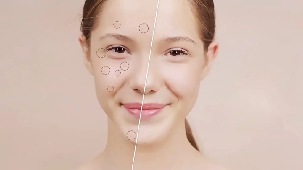 صاف شدن پوست صورت