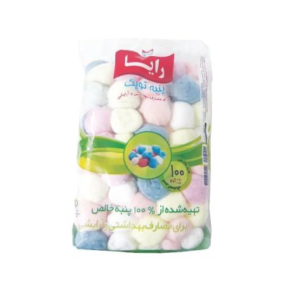 پنبه آرایشی توپی رایا بسته 100 عددی