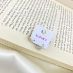 گوشواره زنانه ژوپینگ مدل حلقه‌ای ریز رنگ نقره‌ای