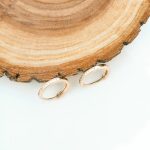 گوشواره زنانه ژوپینگ مدل حلقه ای نگینی