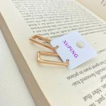 گوشواره زنانه ژوپینگ مدل مستطیل باریک