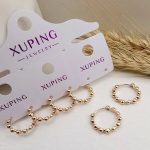 گوشواره زنانه ژوپینگ مدل توپی