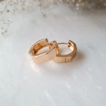 گوشواره زنانه ژوپینگ مدل حلقه ای ۶ ضلعی