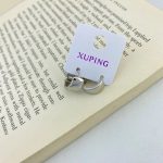 گوشواره زنانه ژوپینگ مدل حلقه ای پهن