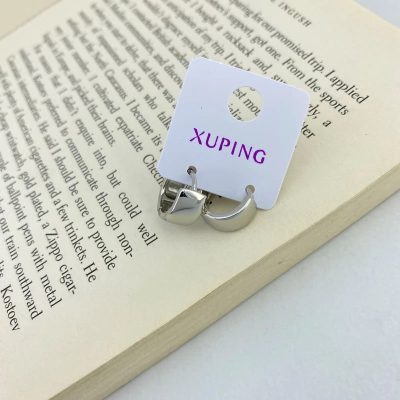 گوشواره زنانه ژوپینگ مدل حلقه ای پهن