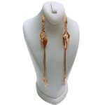 گوشواره زنانه ژوپینگ مدل آویز لوزی