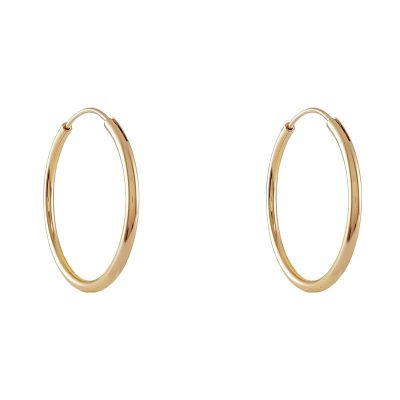 گوشواره زنانه ژوپینگ مدل حلقه ای ساده