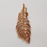 آویز گردنبند ژوپینگ مدل برگ نگینی