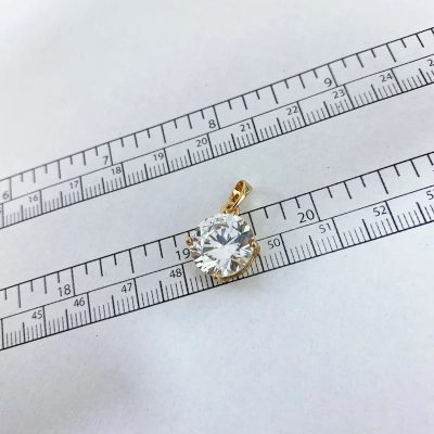آویز گردنبند زنانه ژوپینگ مدل تک نگین