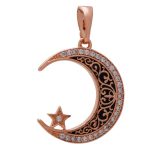 آویز گردنبند زنانه ژوپینگ مدل ماه و ستاره
