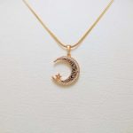 آویز گردنبند زنانه ژوپینگ مدل ماه و ستاره