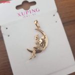 آویز گردنبند زنانه ژوپینگ مدل ماه و فرشته