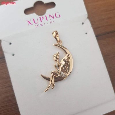 آویز گردنبند زنانه ژوپینگ مدل ماه و فرشته