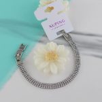 دستبند زنانه ژوپینگ مدل پر نگین