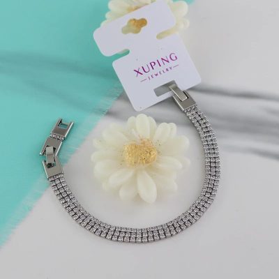 دستبند زنانه ژوپینگ مدل پر نگین