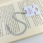 دستبند زنانه ژوپینگ مدل تنیسی نقره‌ای