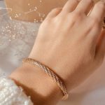 دستبند النگویی زنانه ژوپینگ مدل پرنگین سایز ۳