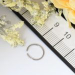 پیرسینگ بینی و گوش استیل رنگ نقره ای
