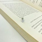 پیرسینگ استیل گوش نگین مثلثی نقره ای