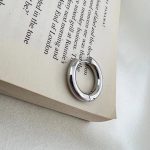 پیرسینگ استیل گوش رنگ نقره‌ای مدل ۰۸