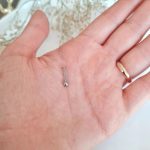 پیرسینگ استیل گوش و لب رنگ نقره ای مدل توپی - تصویر 2