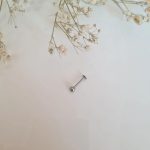پیرسینگ استیل گوش و لب رنگ نقره ای مدل توپی - تصویر 3